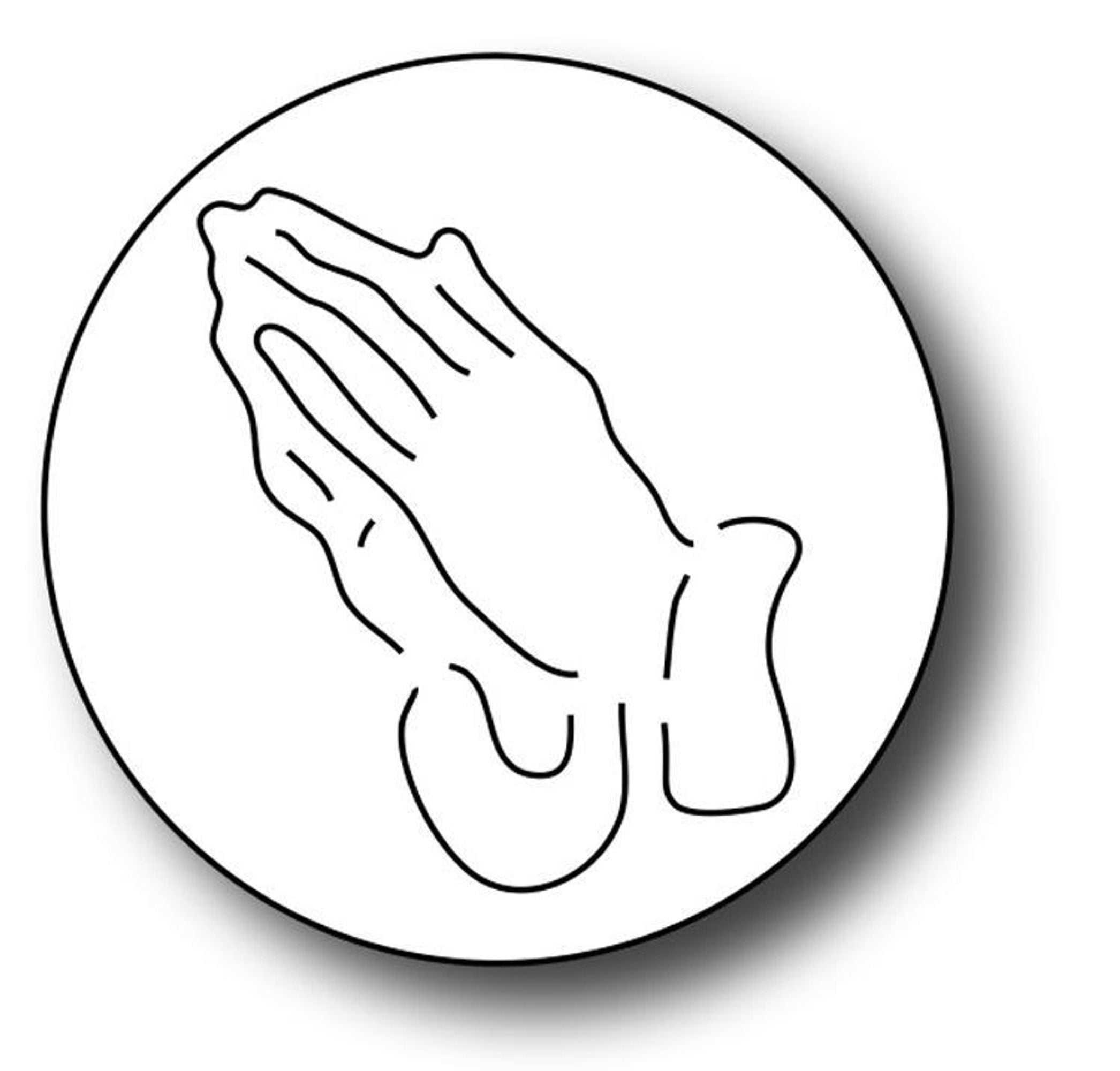 Frantic Stamper Precision Die - Praying Hands Round Vignette