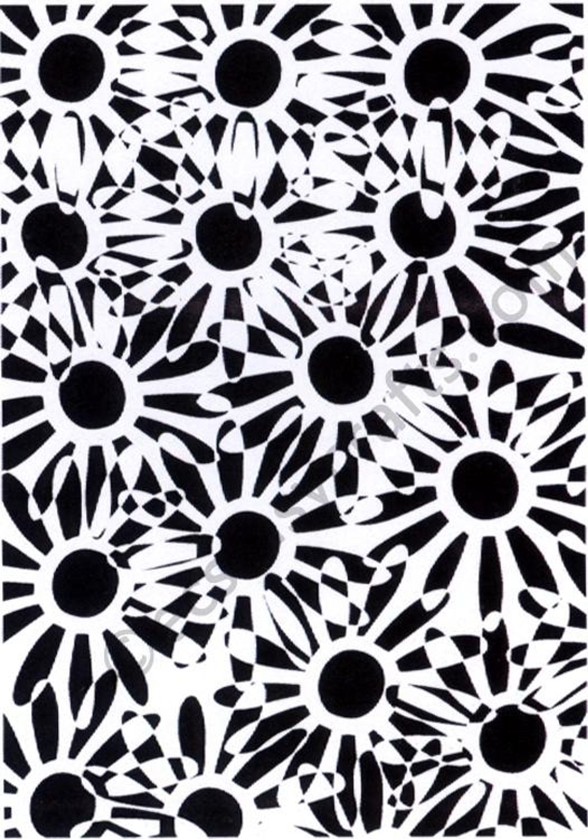 Creative Expressions Background Stamps Daisy Illusion