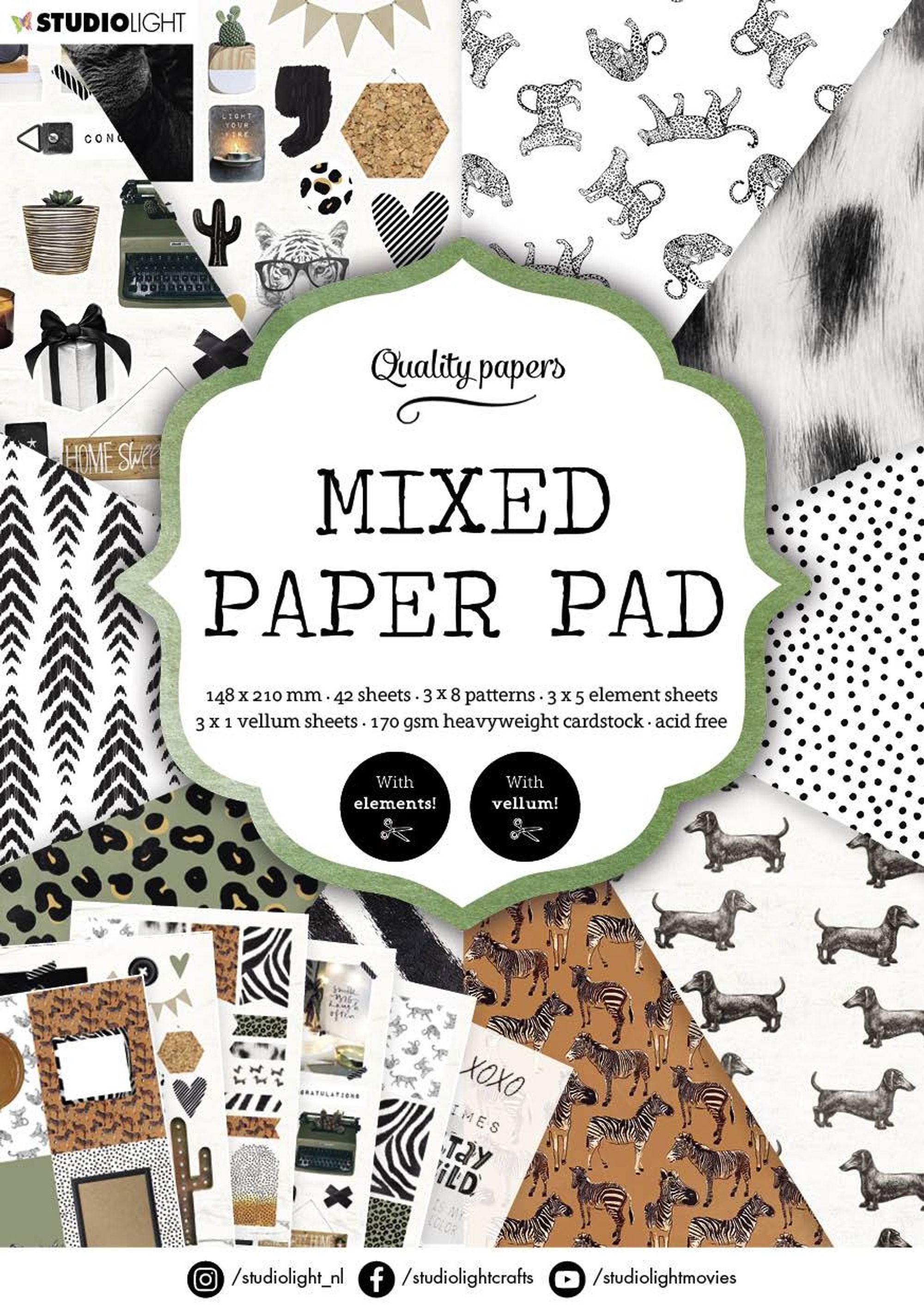 SL Mixed Paper Pad Pattern Paper Essentials 148x210mm 42 Sh nr.5