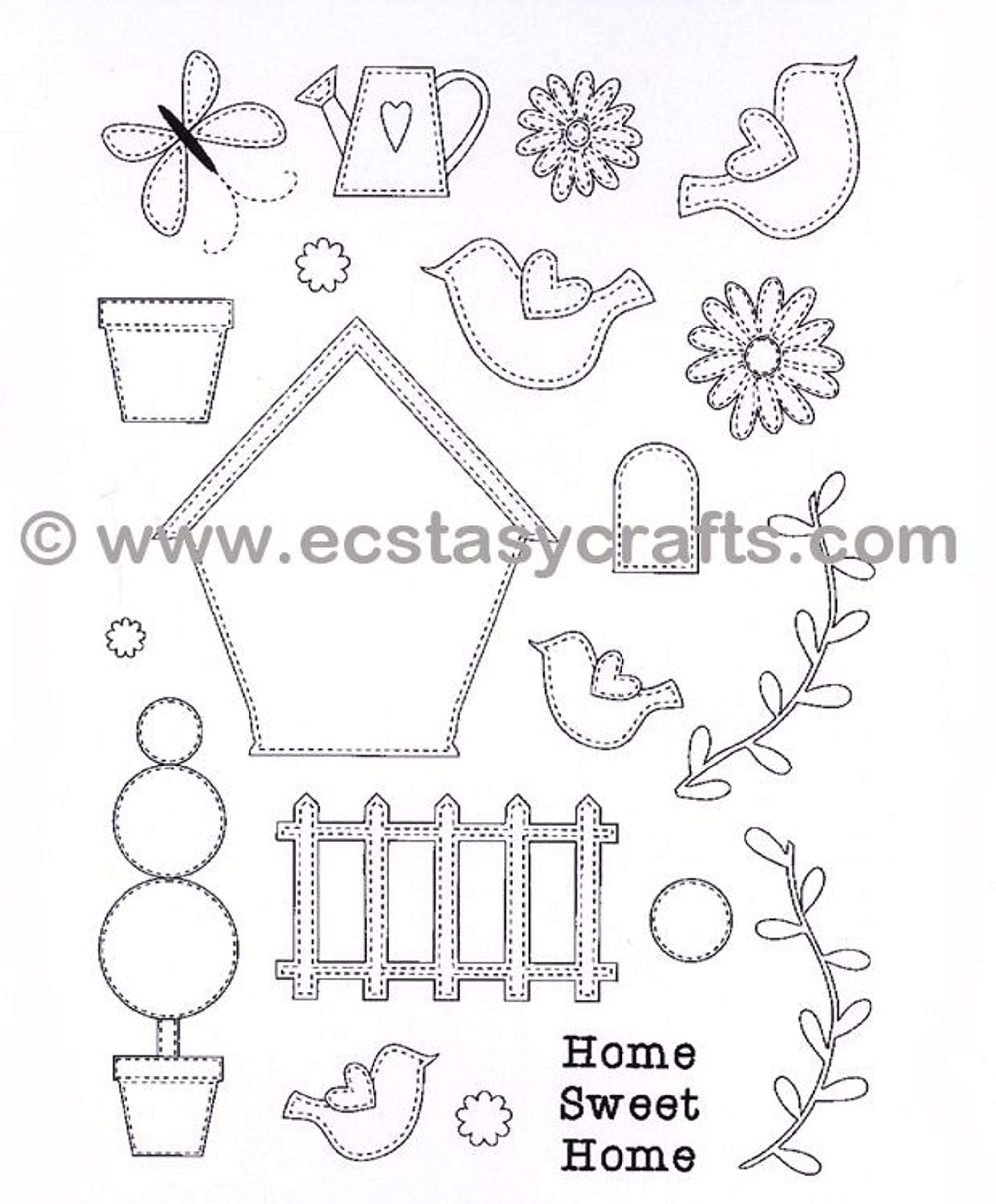 Creative Expressions Stamp - In The Garden