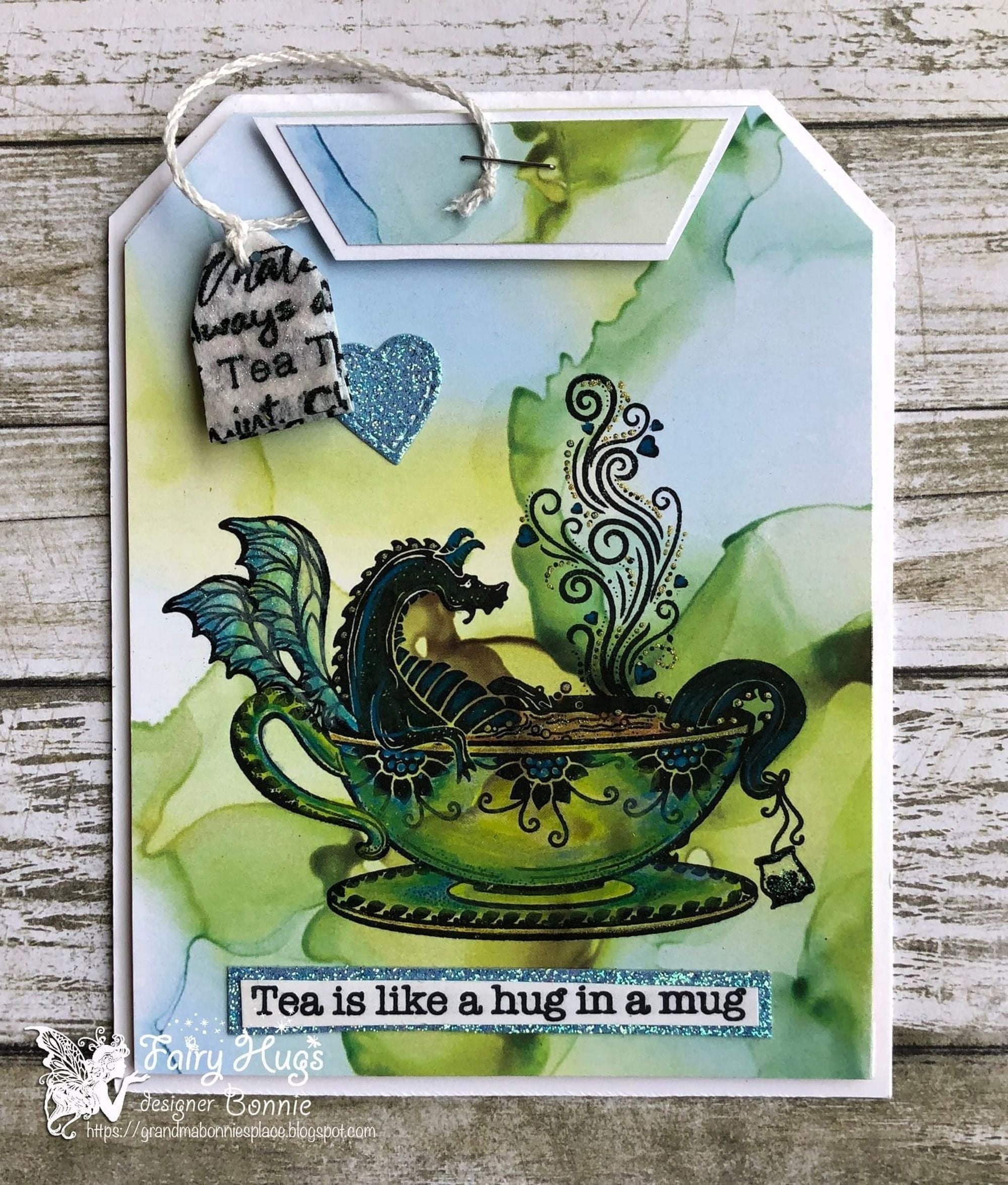 Fairy Hugs Stamps - Tea Word Collage