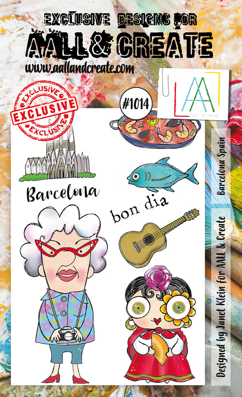 AALL and Create A6 Stamp Set - #1014 - Barcelona Spain