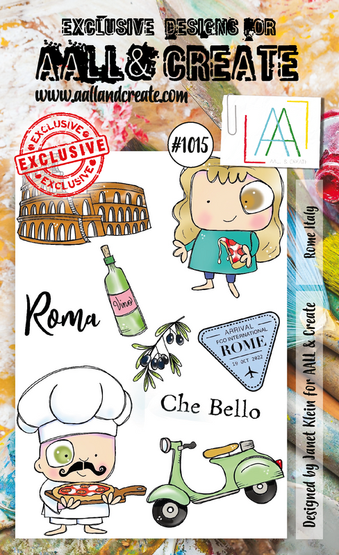 AALL and Create A6 Stamp Set - #1015 - Rome Italy