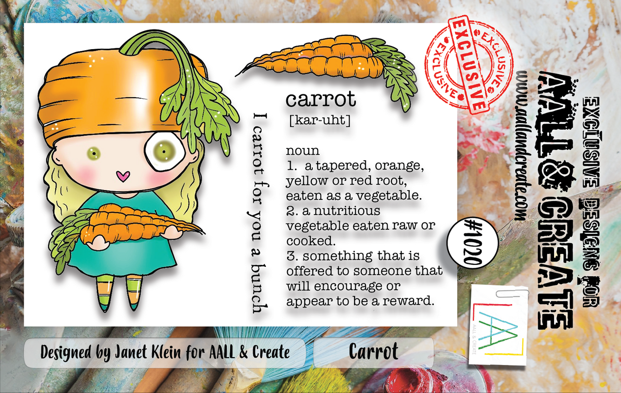 AALL and Create #1020 - A7 Stamp Set - Carrot