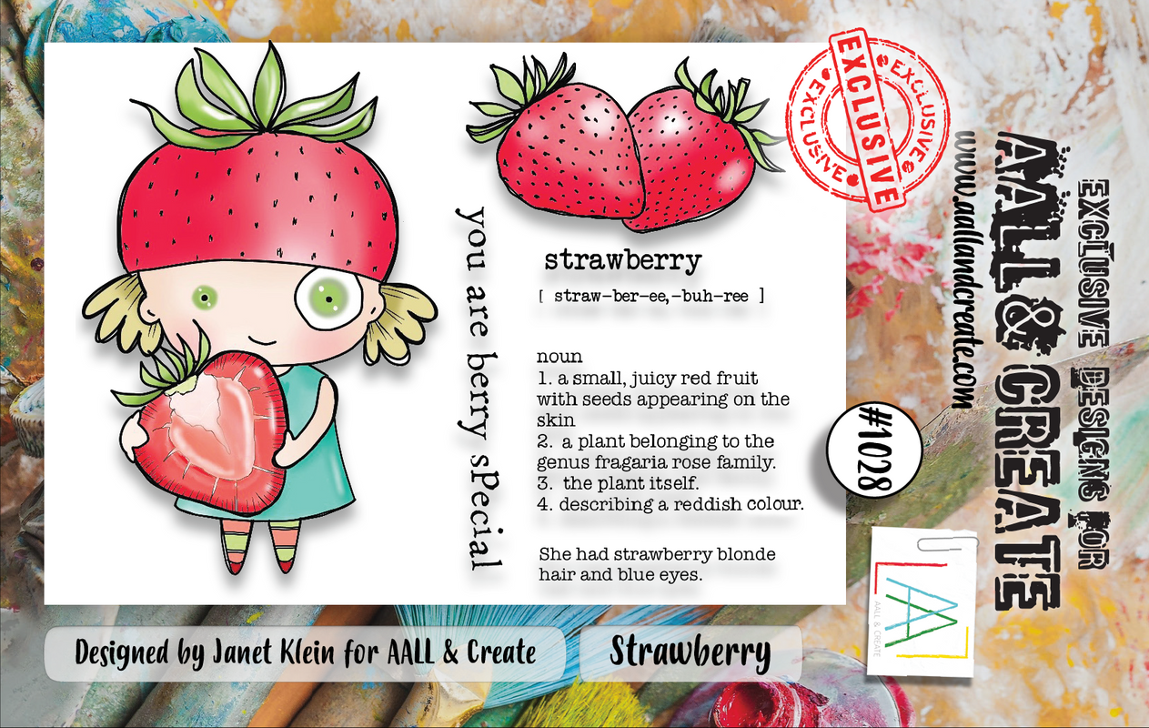 AALL and Create #1028 - A7 Stamp Set - Strawberry