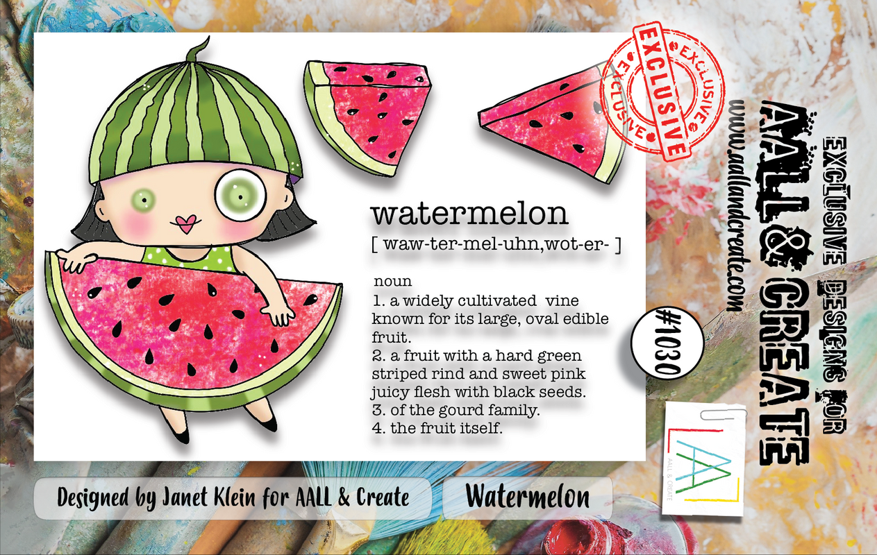 AALL and Create #1030 - A7 Stamp Set - Watermelon