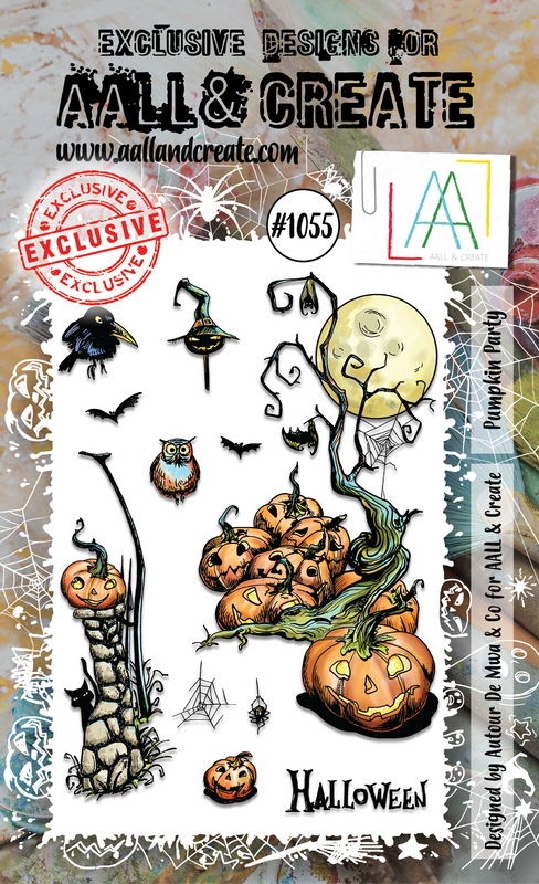 AALL and Create #1055 - A6 Stamp Set - Pumpkin Party