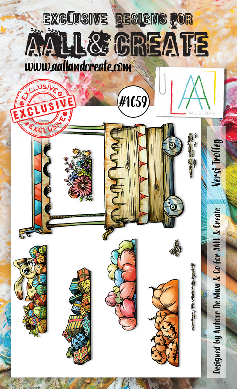 AALL and Create #1059 - A6 Stamp Set - Versi Trolley