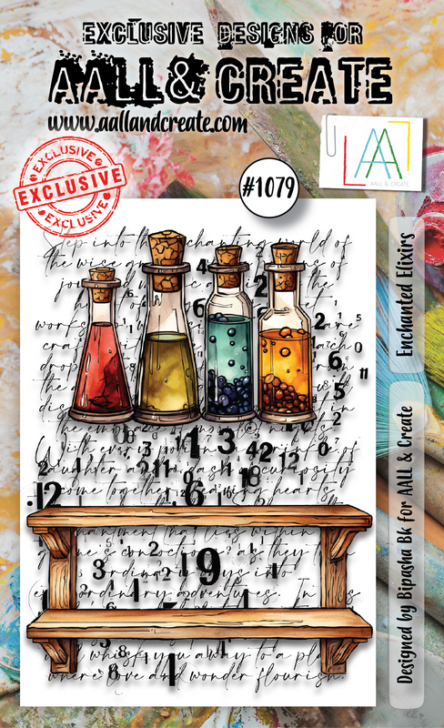 AALL and Create #1079 - A7 Stamp Set - Enchanted Elixirs