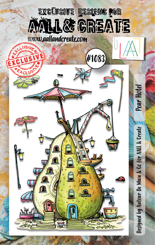 AALL and Create #1083 - A7 Stamp Set - Pear Hotel