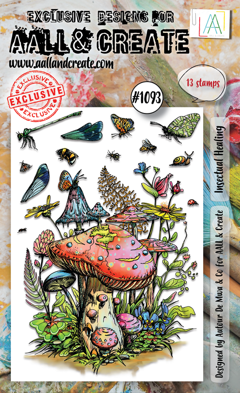 AALL and Create #1093 - A6 Stamp Set - Insectual Healing
