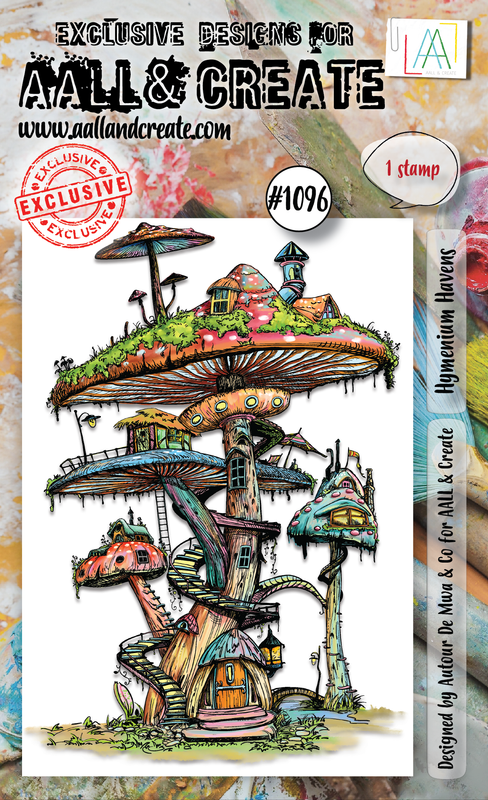AALL and Create #1096 - A6 Stamp Set - Hymenium Havens