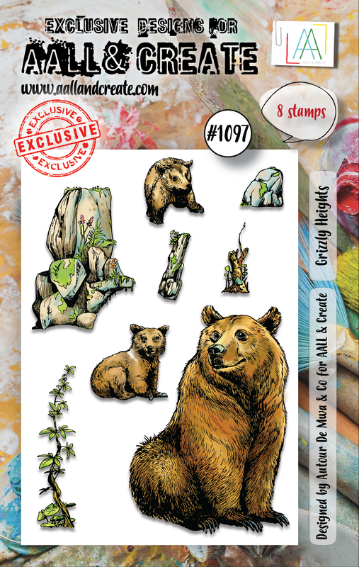 AALL and Create #1097 - A7 Stamp Set - Grizzly Heights