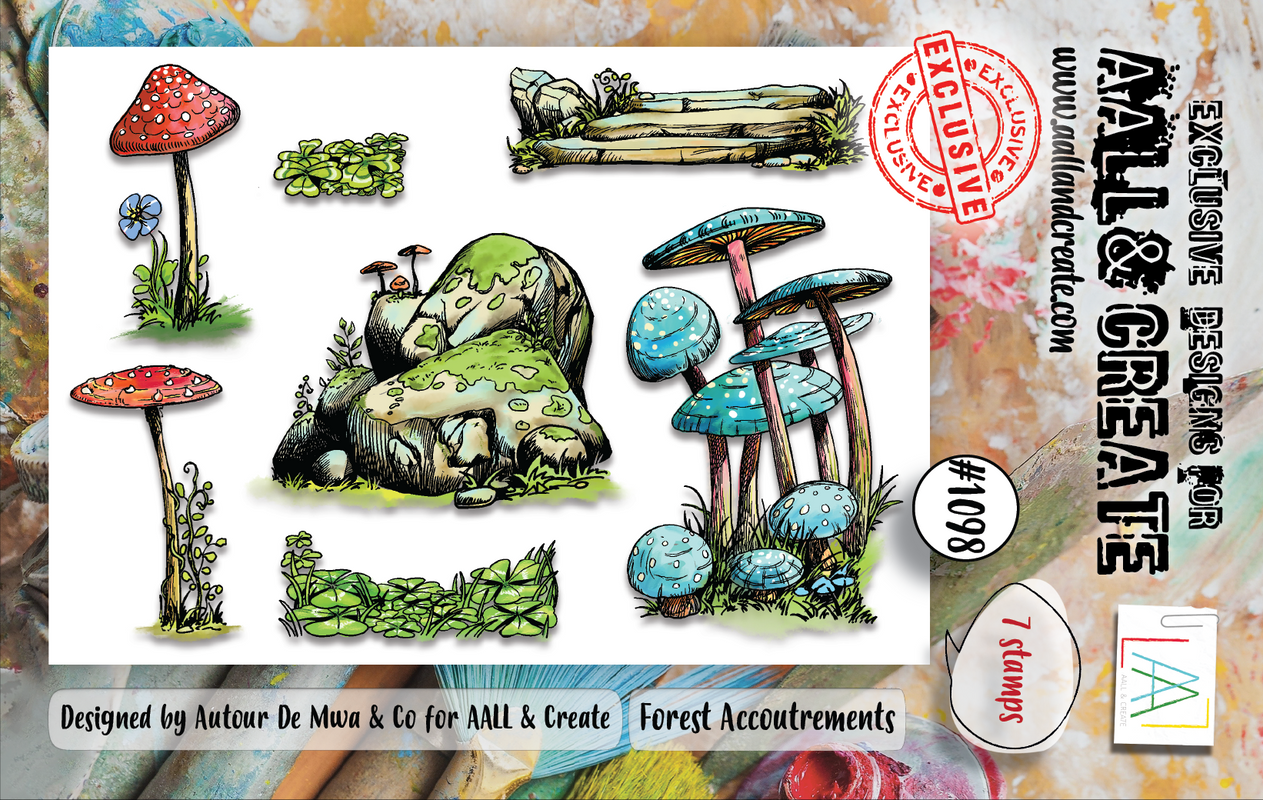 AALL and Create #1098 - A7 Stamp Set - Forest Accoutrements