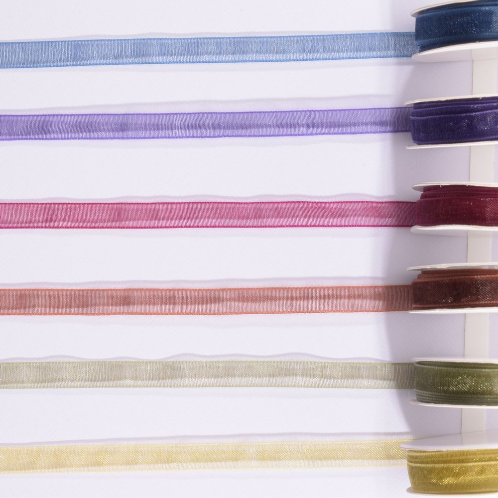 Vaessen Creative Organza Ribbon 6 Colours 6mmx2m Autumn