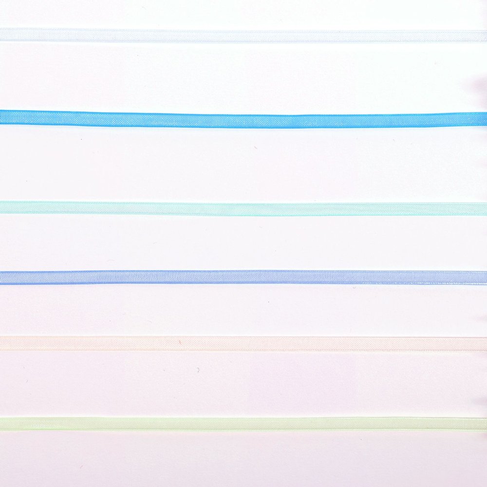 Vaessen Creative Organza Ribbon 6 Colours 3mmx2m Baby Blue