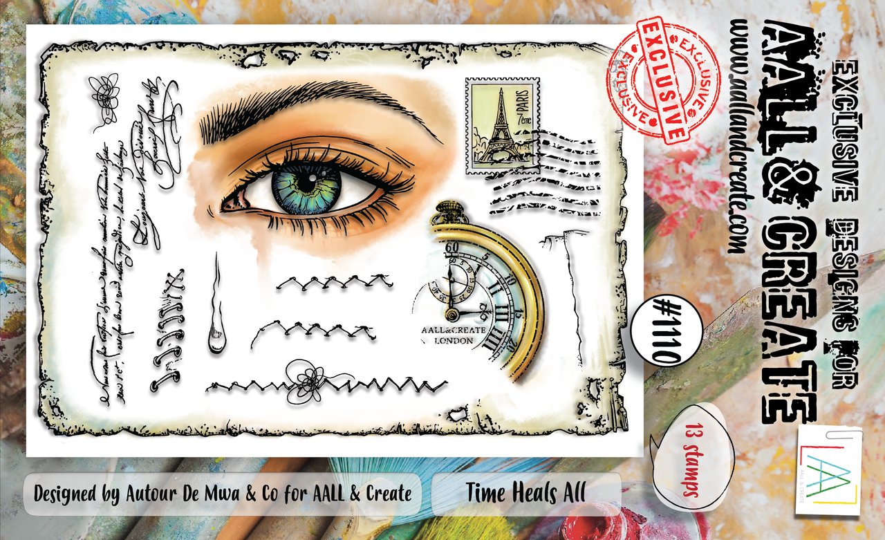 AALL and Create #1110 - A6 Stamp Set - Time Heals All