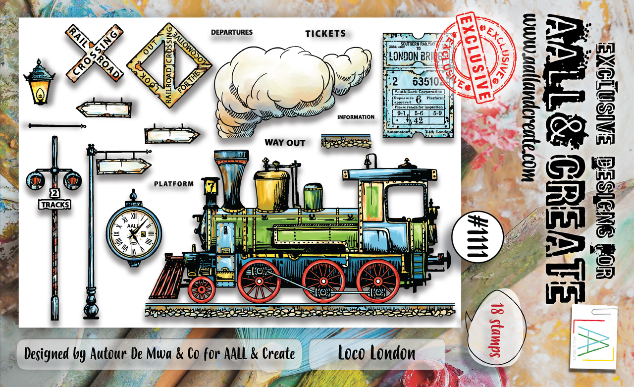 AALL and Create #1111 - A6 Stamp Set - Loco London
