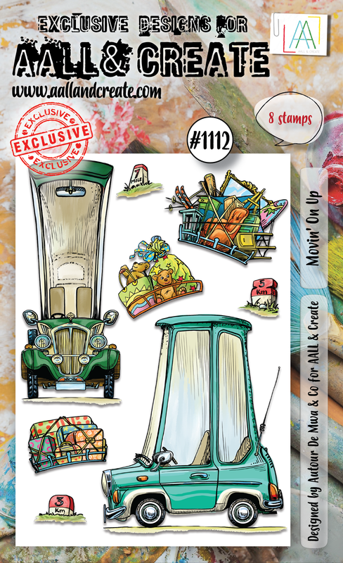 AALL and Create #1112 - A6 Stamp Set - Movin' On Up
