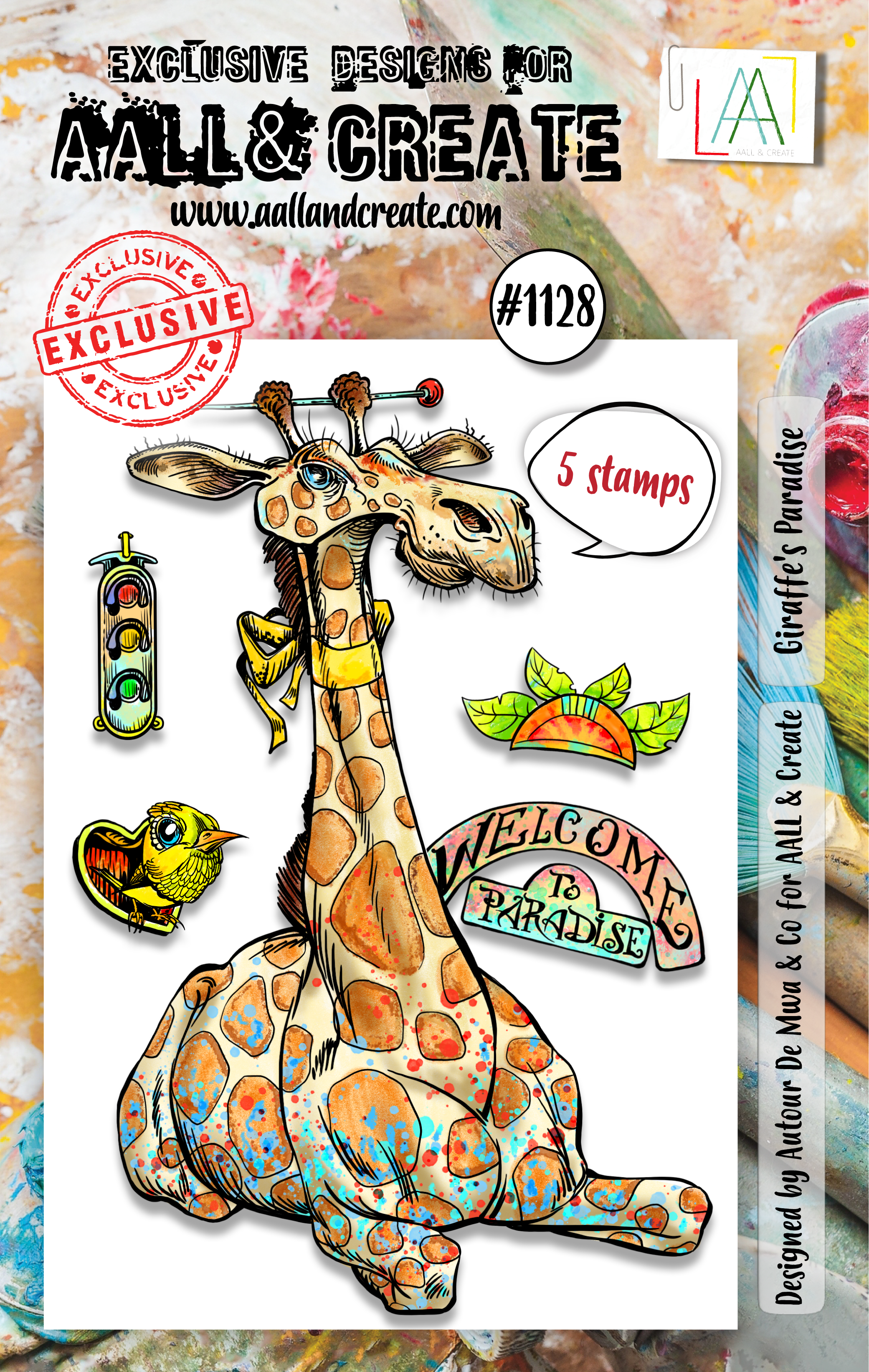 AALL and Create - A7 Stamp Set - Giraffe's Paradise