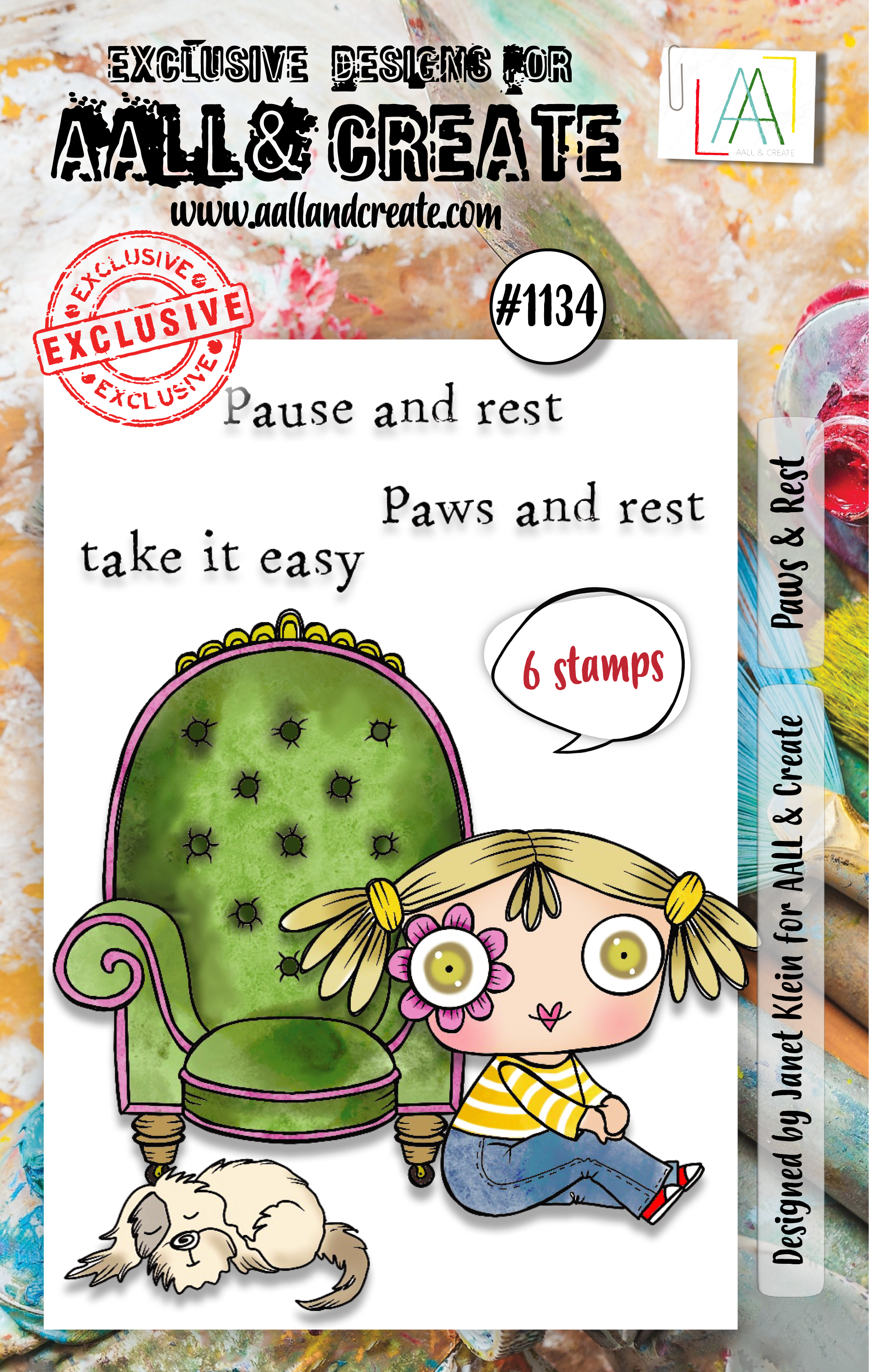 AALL and Create - A7 Stamp Set - Paws & Rest
