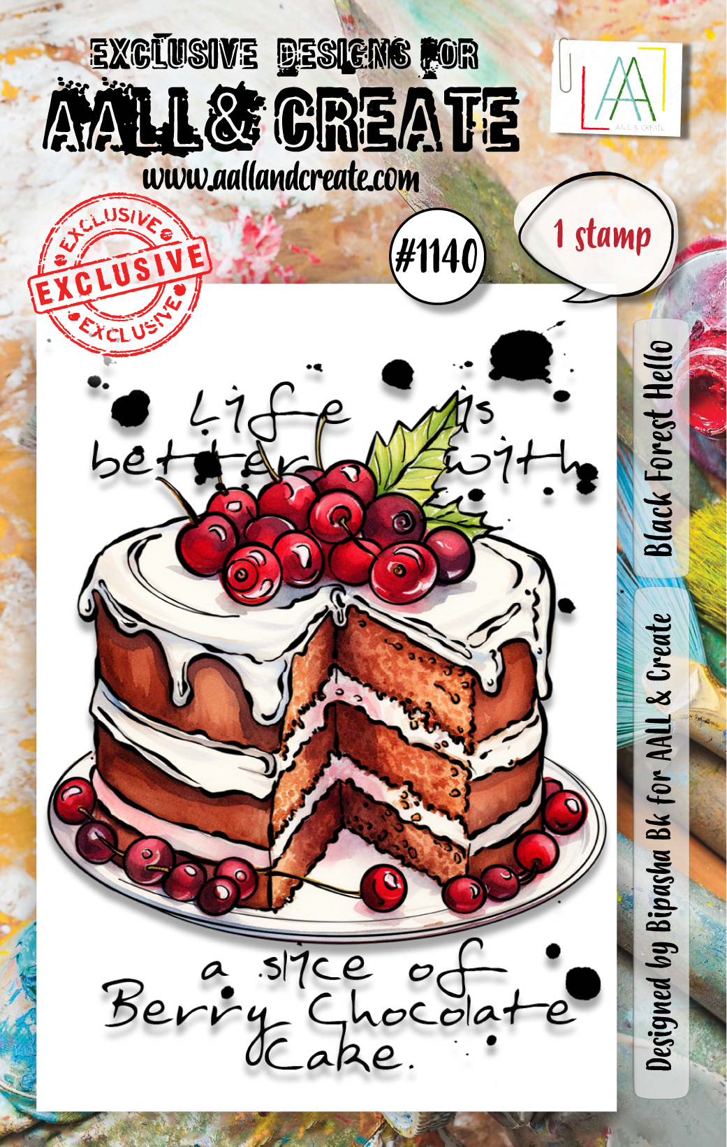 AALL and Create - A7 Stamp Set - Black Forest Hello