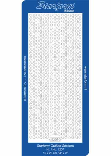 Deco Stickers - Borders Playing Card Shapes