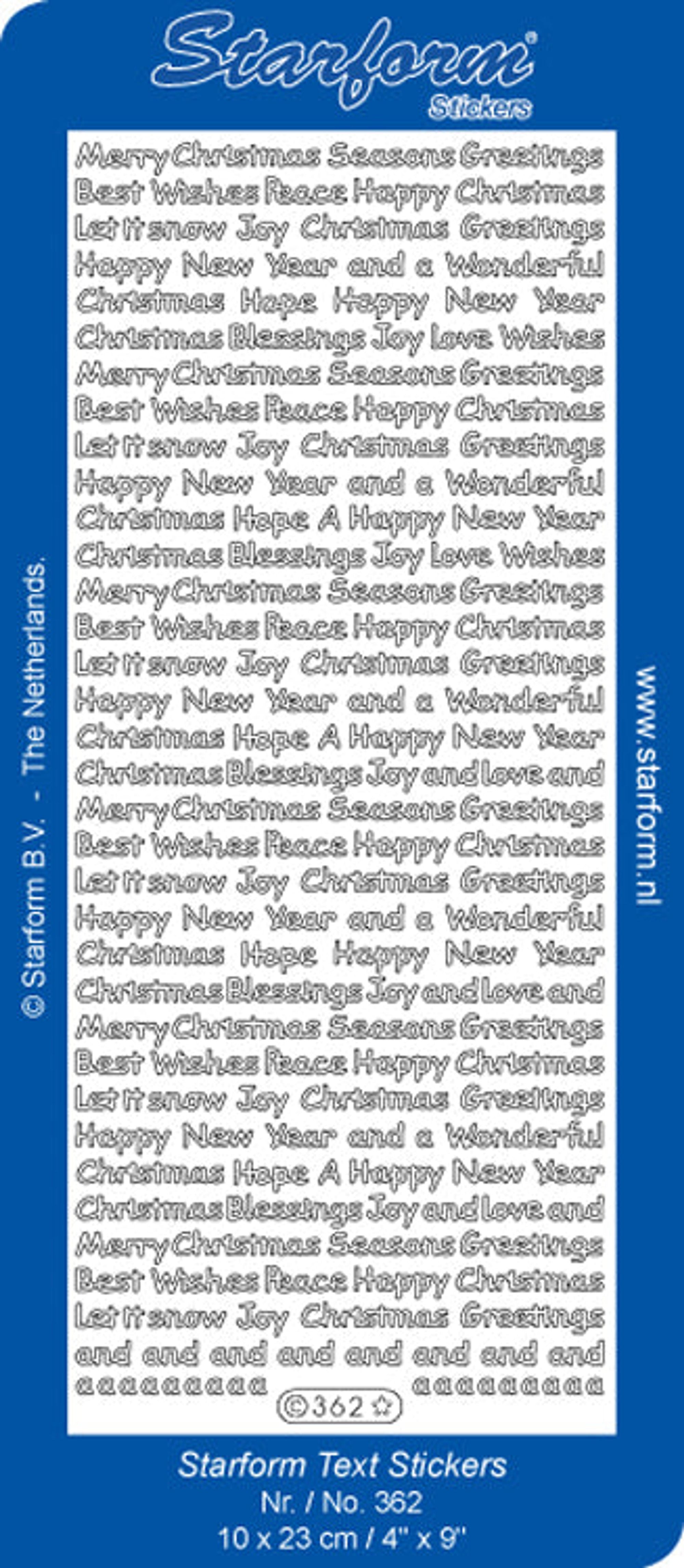 Deco Stickers - Variety Sayings Christmas