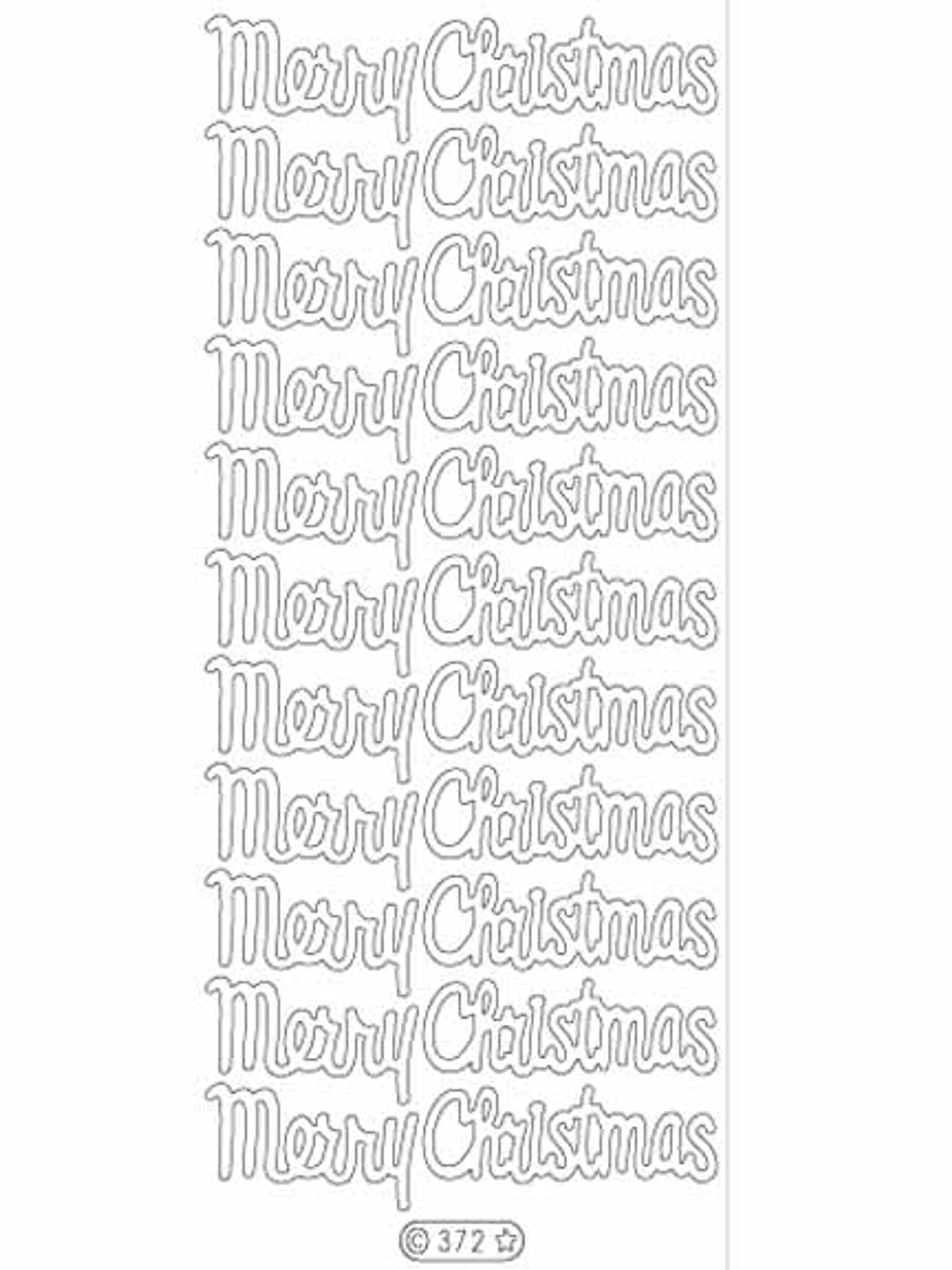 Deco Stickers - Large Merry Christmas