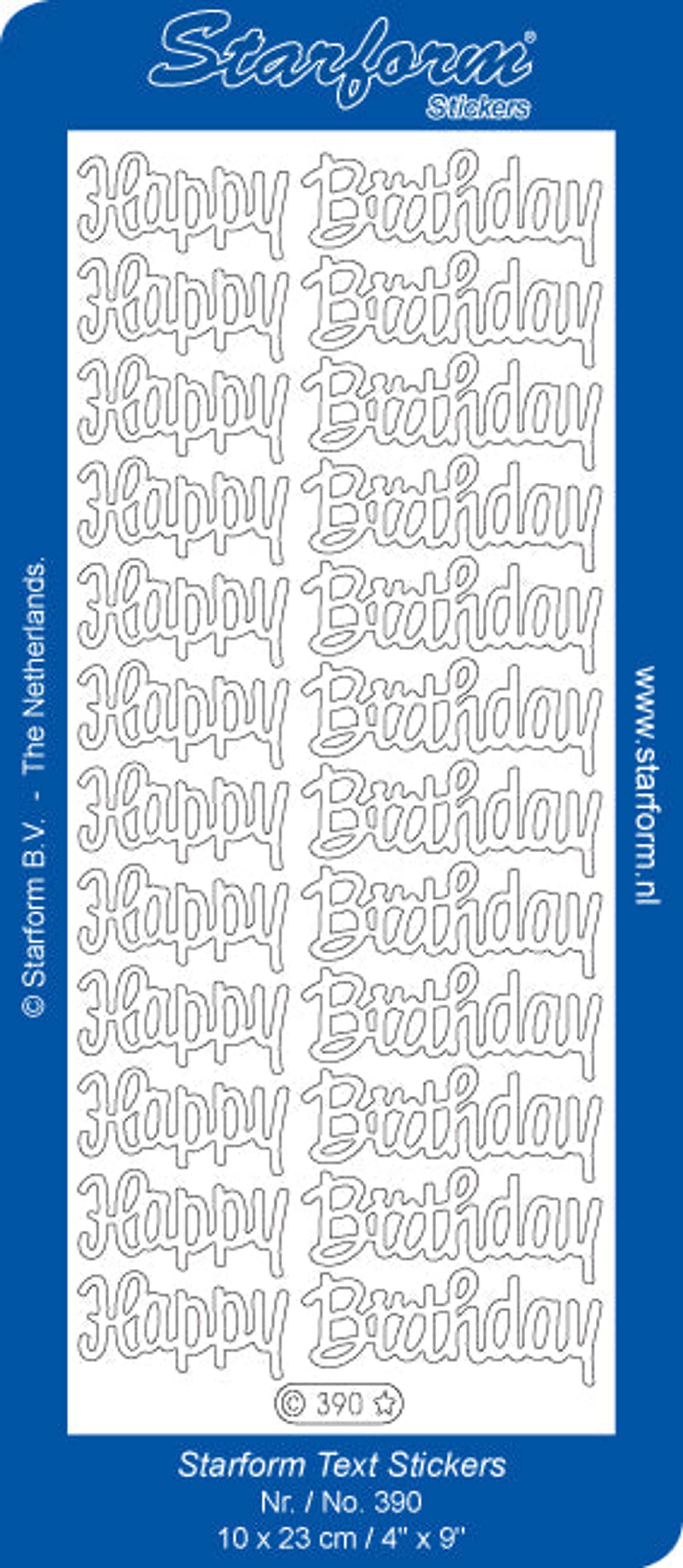 Deco Stickers - Happy Birthday