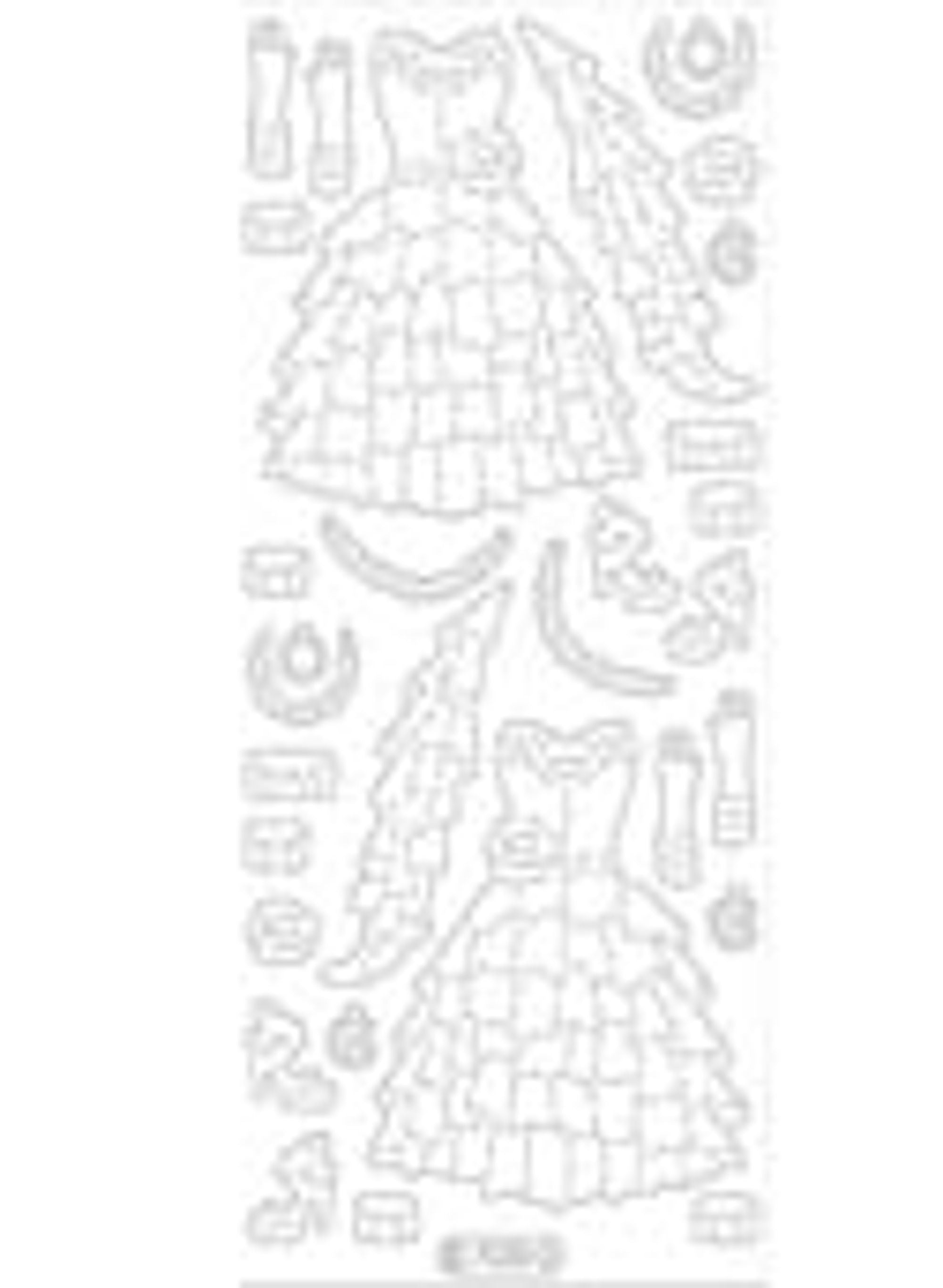 Deco Stickers - Ruffled Dresses