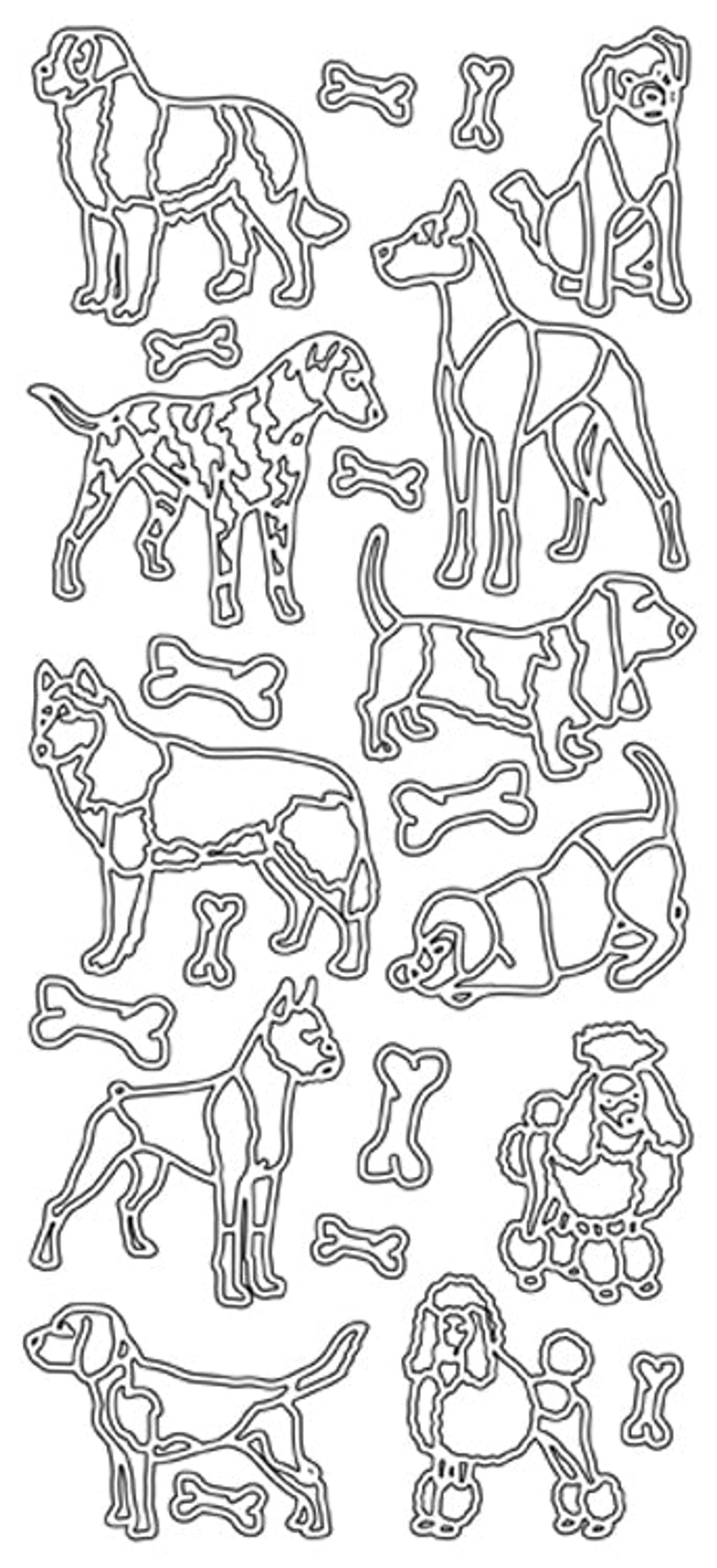 Peel-Off Stickers - Various Dogs