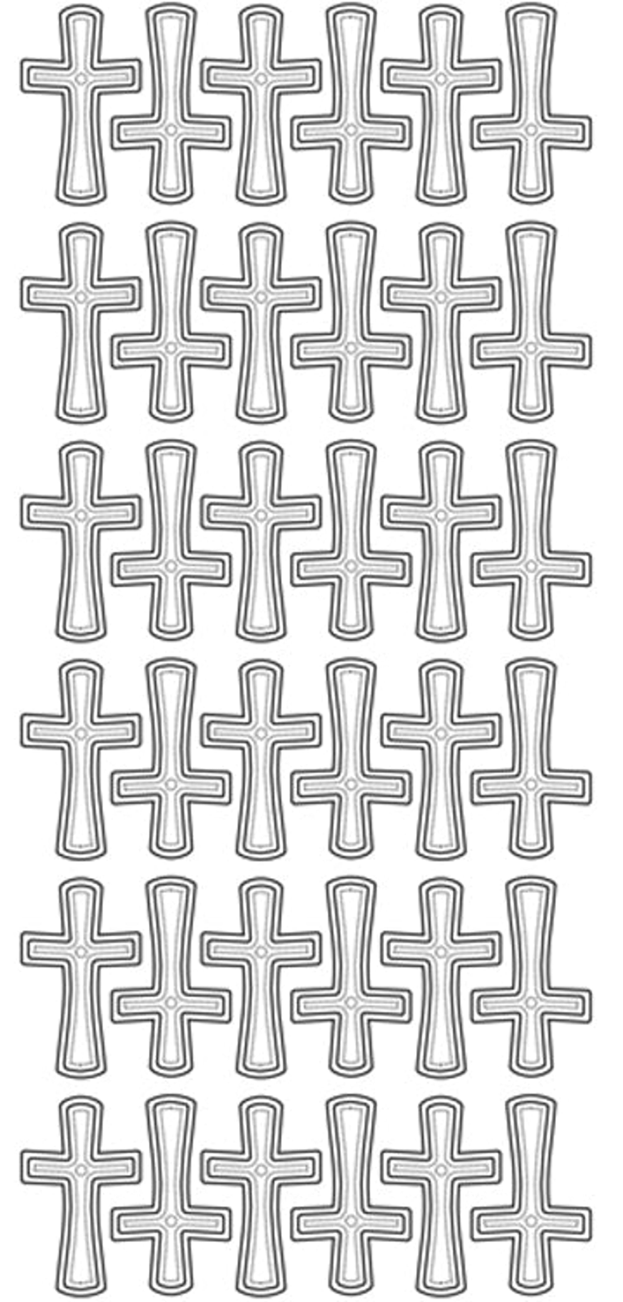 Peel-Off Stickers - Crosses large