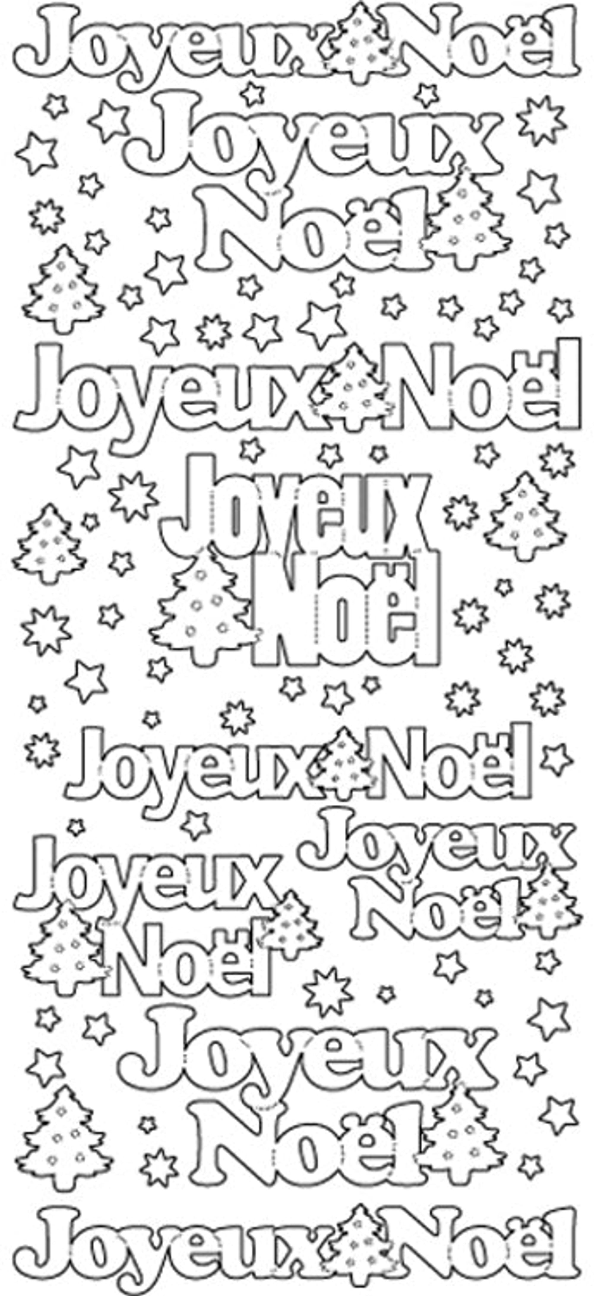 Peel-Off Stickers - Joyeux Noel