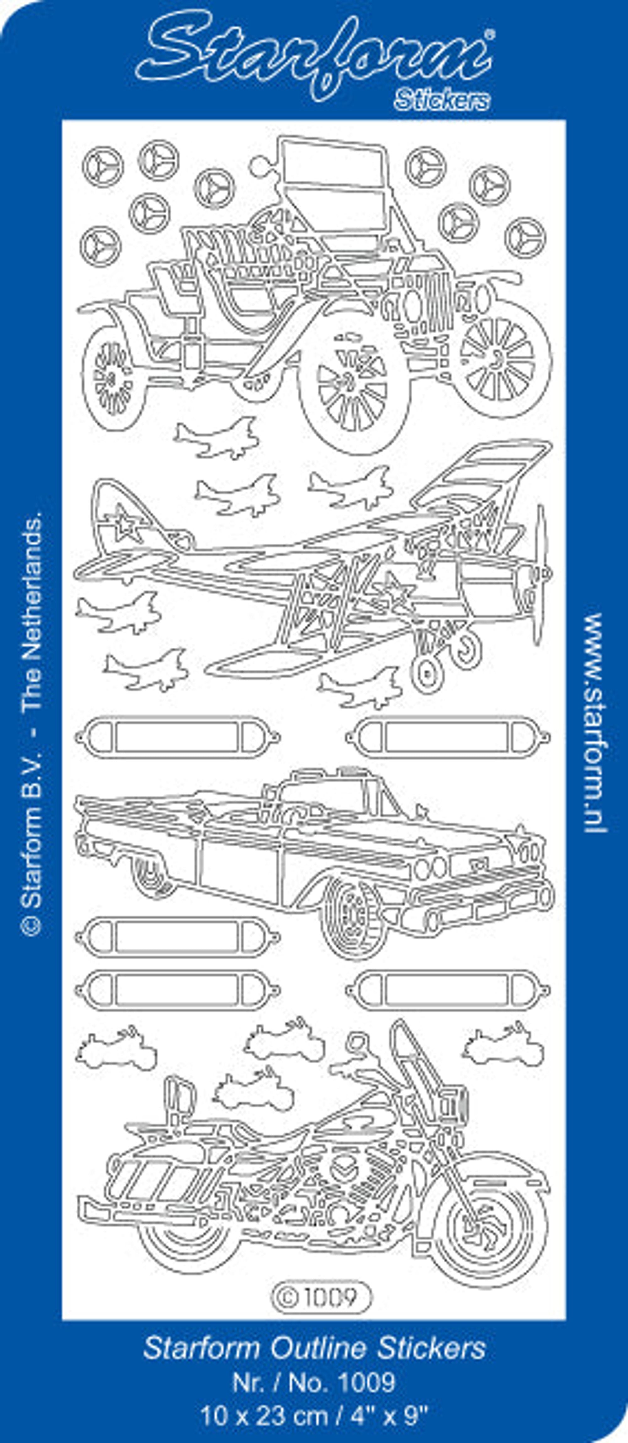 Deco Stickers - Cars, plane & Motorcycle