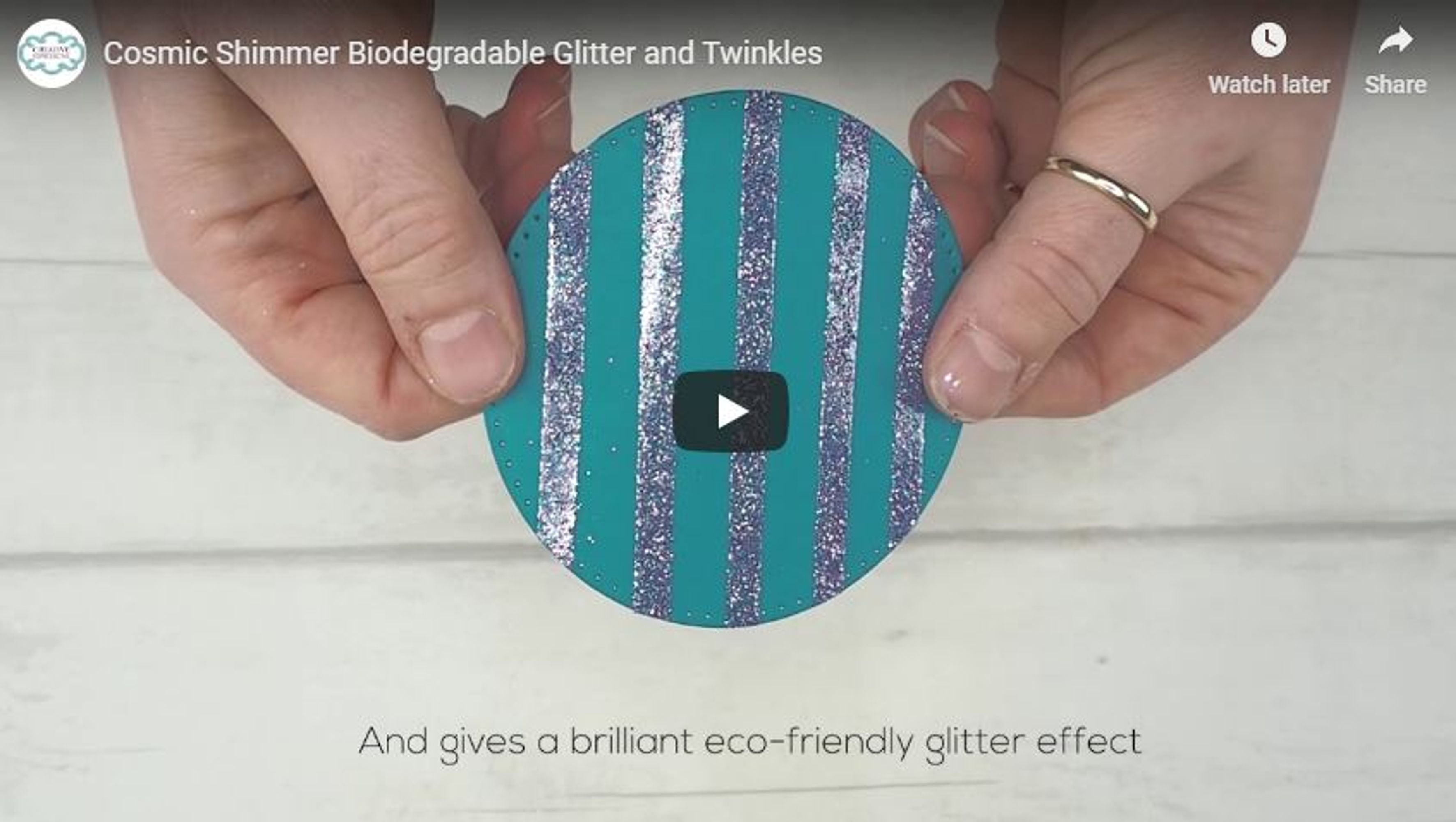 Cosmic Shimmer Biodegradable Glitter Twinkles 10ml - Rose Garden