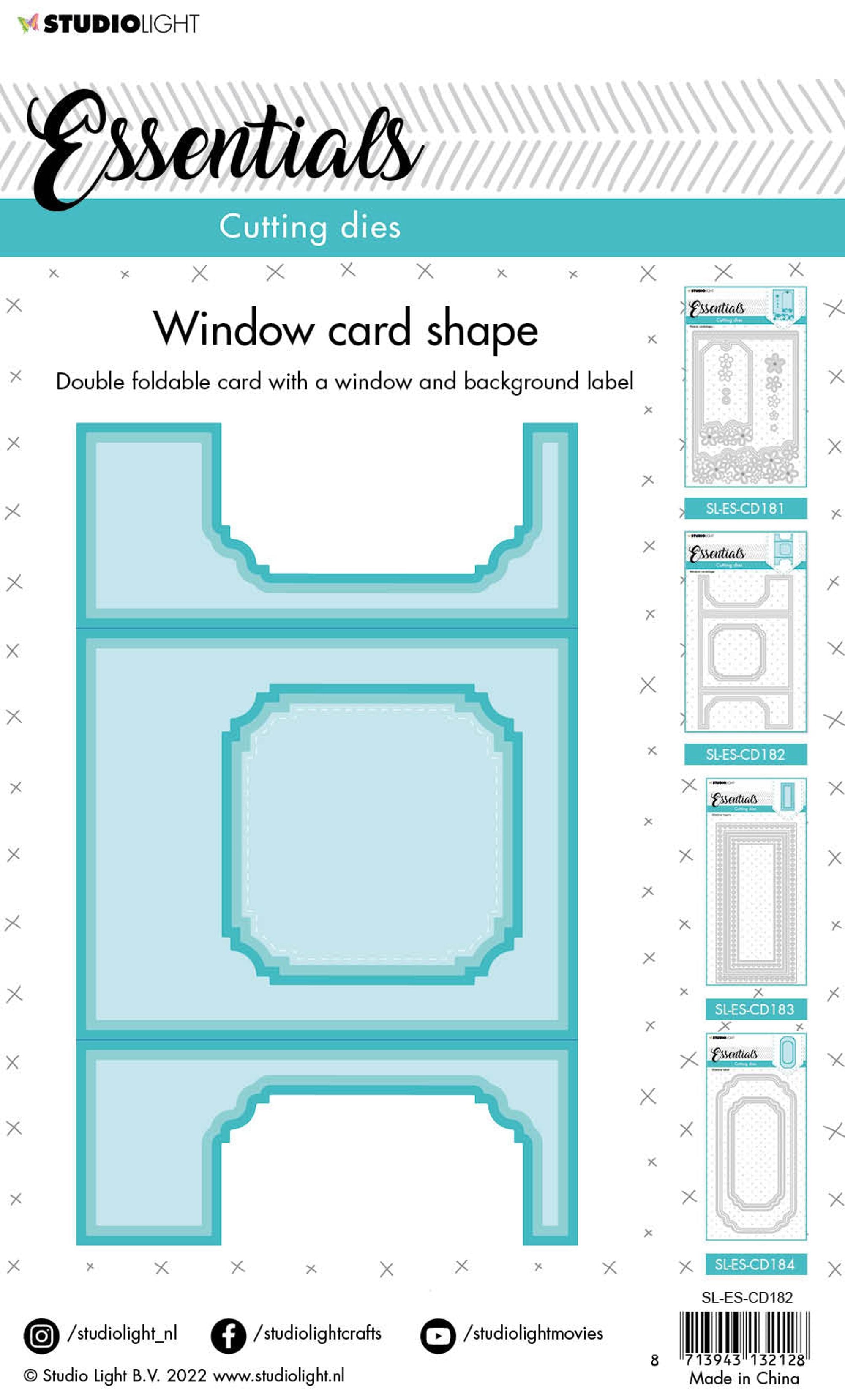 SL Cutting Die Window Cardshape Essentials 125x205x1mm 1 PC nr.182