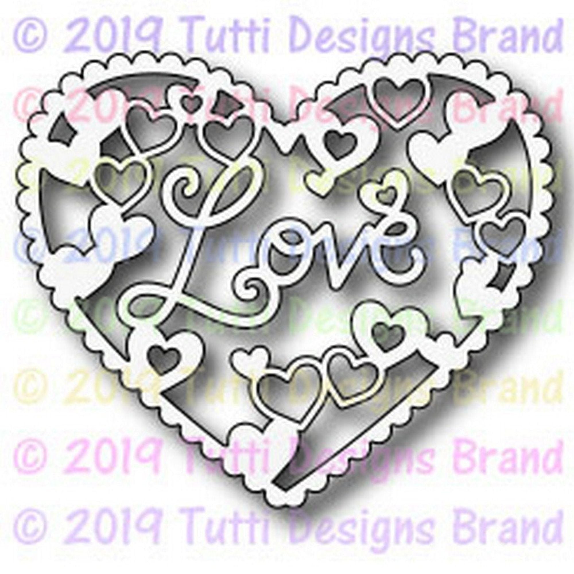 Tutti Designs - Dies - Love Script Heart