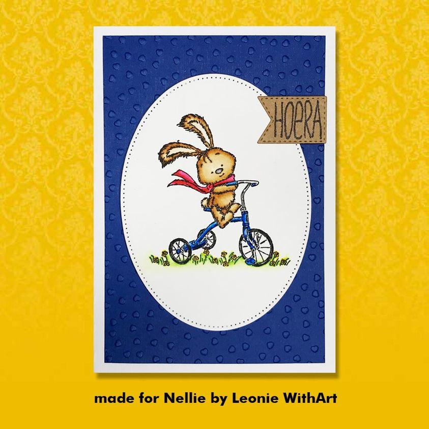 Nellie's Cuties Clear Stamp Javi With Full Speed