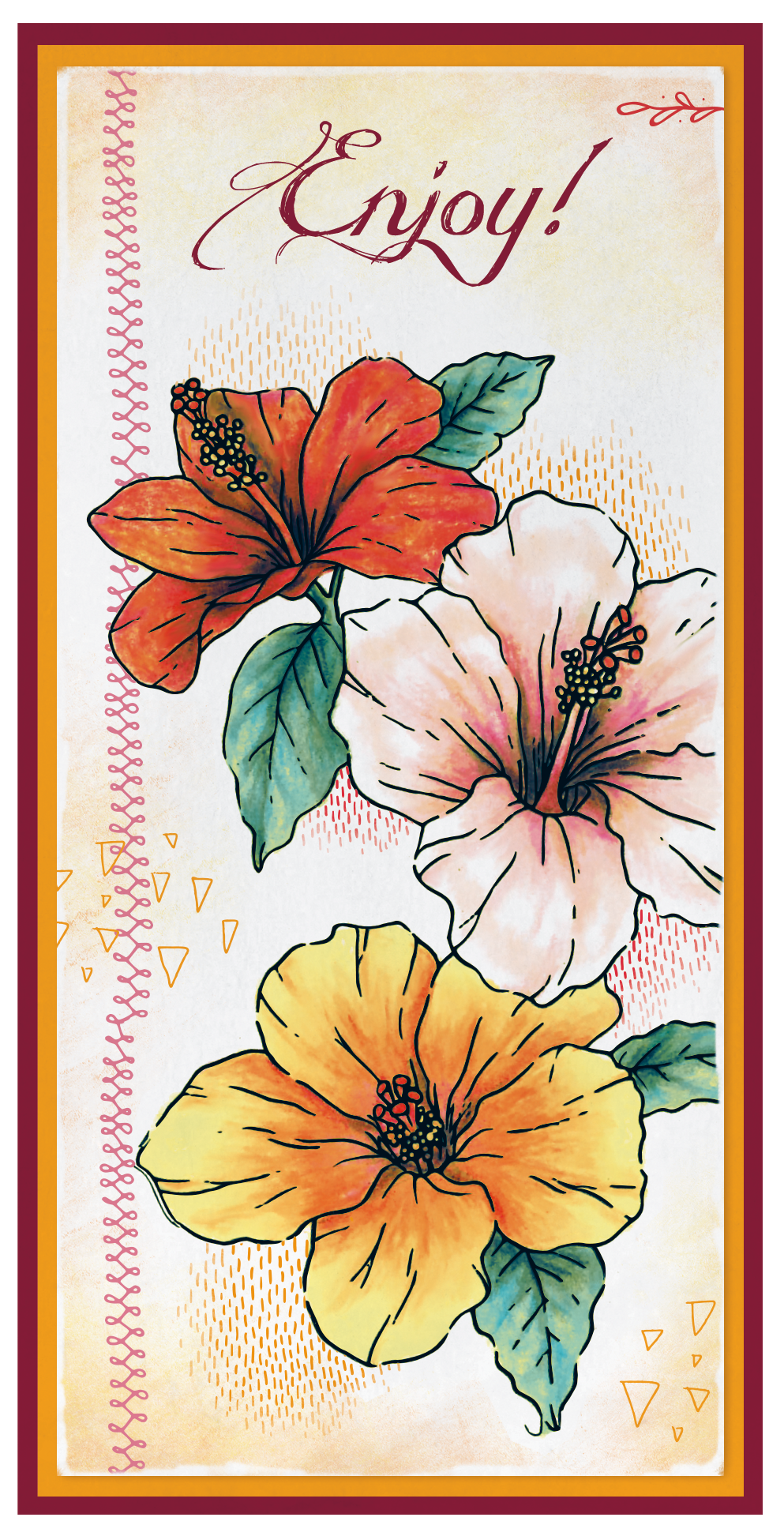 SL Clear Stamp Set of 4 (Floral)