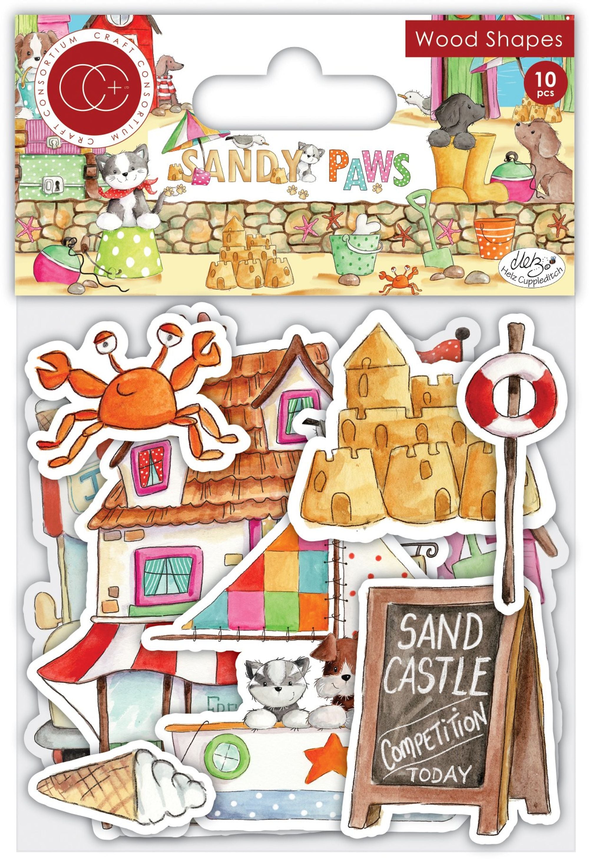 Sandy Paws - Wood Shapes