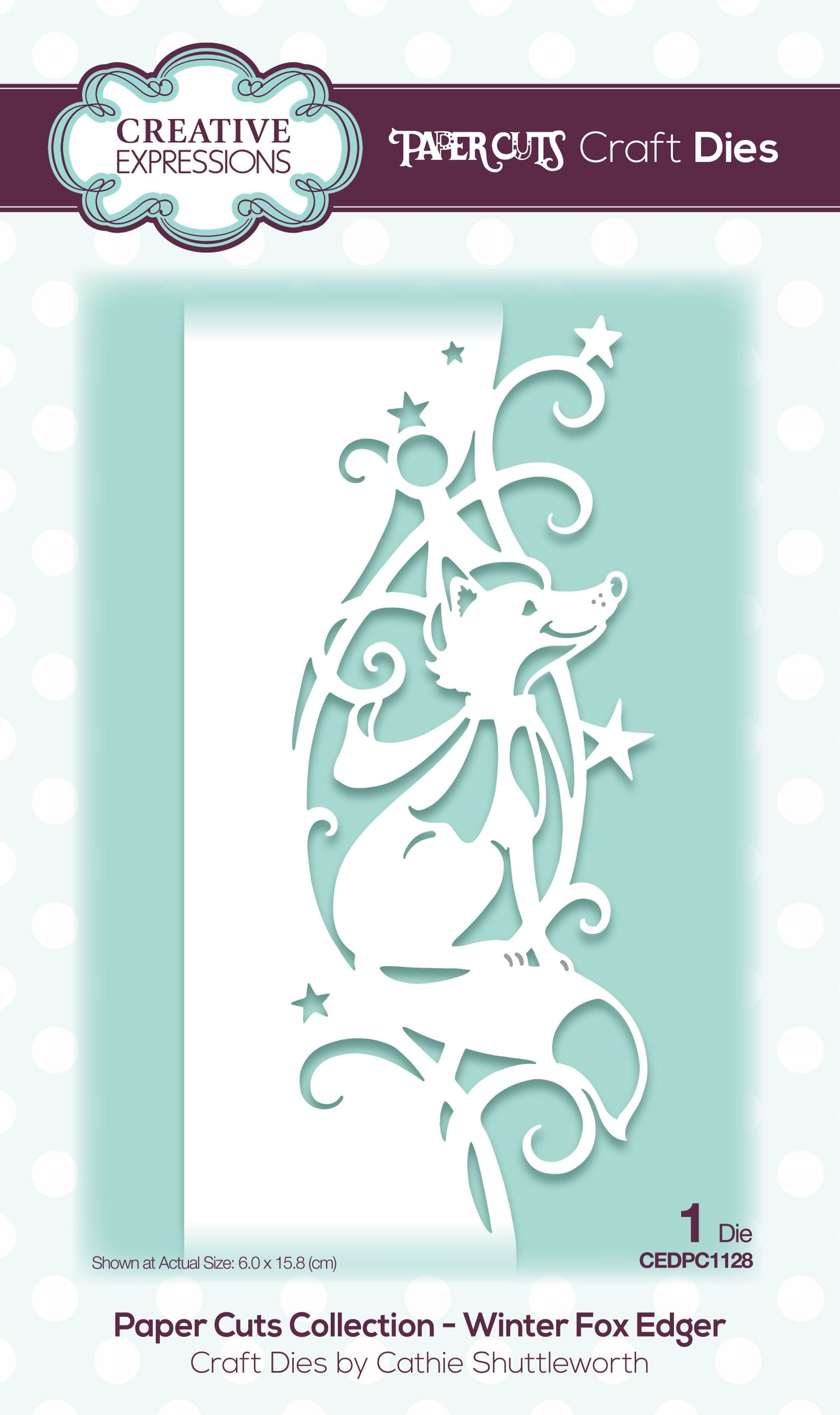 Creative Expressions Paper Cuts Edger Winter Fox Craft Die