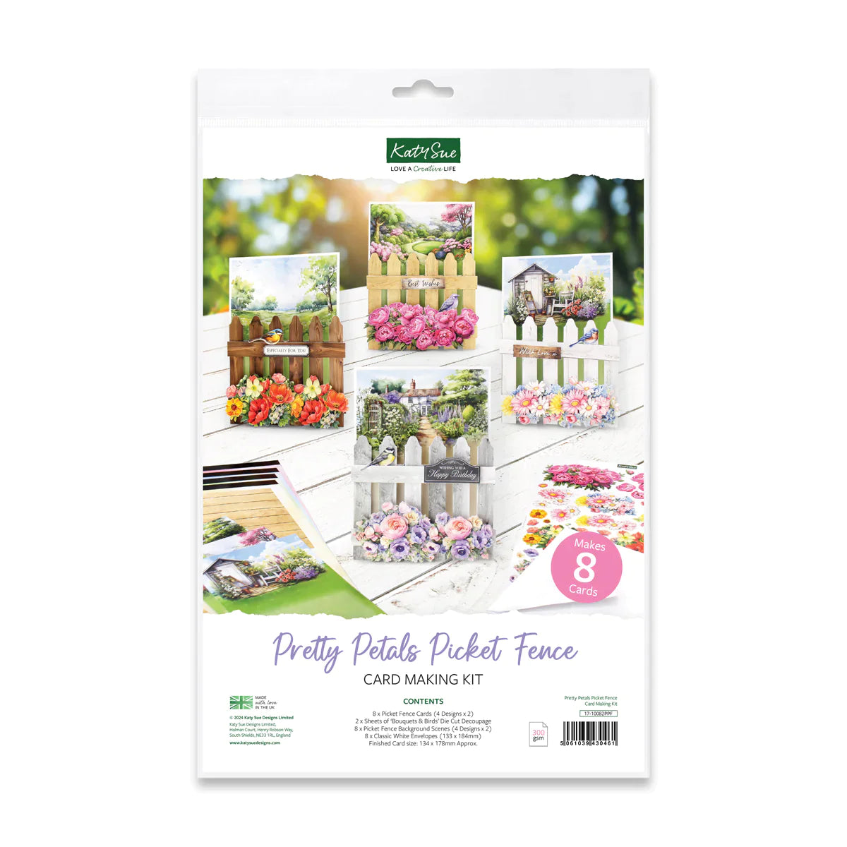 Pretty Petals Picket Fence, Card Making Kit