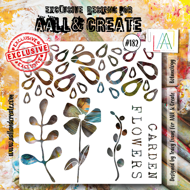 AALL and Create #182 - 6"x6" Stencil - Botanology