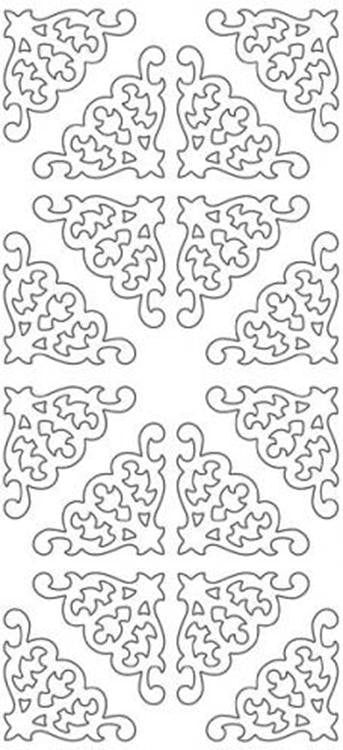 Double Sided Sticky Sticker - Corners Large