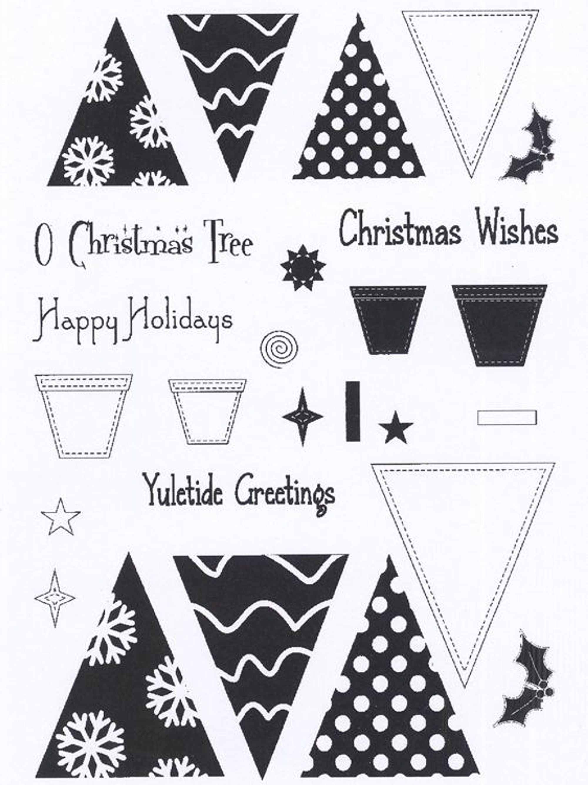 Creative Expressions - Clear Stamp Set - O Christmas Tree