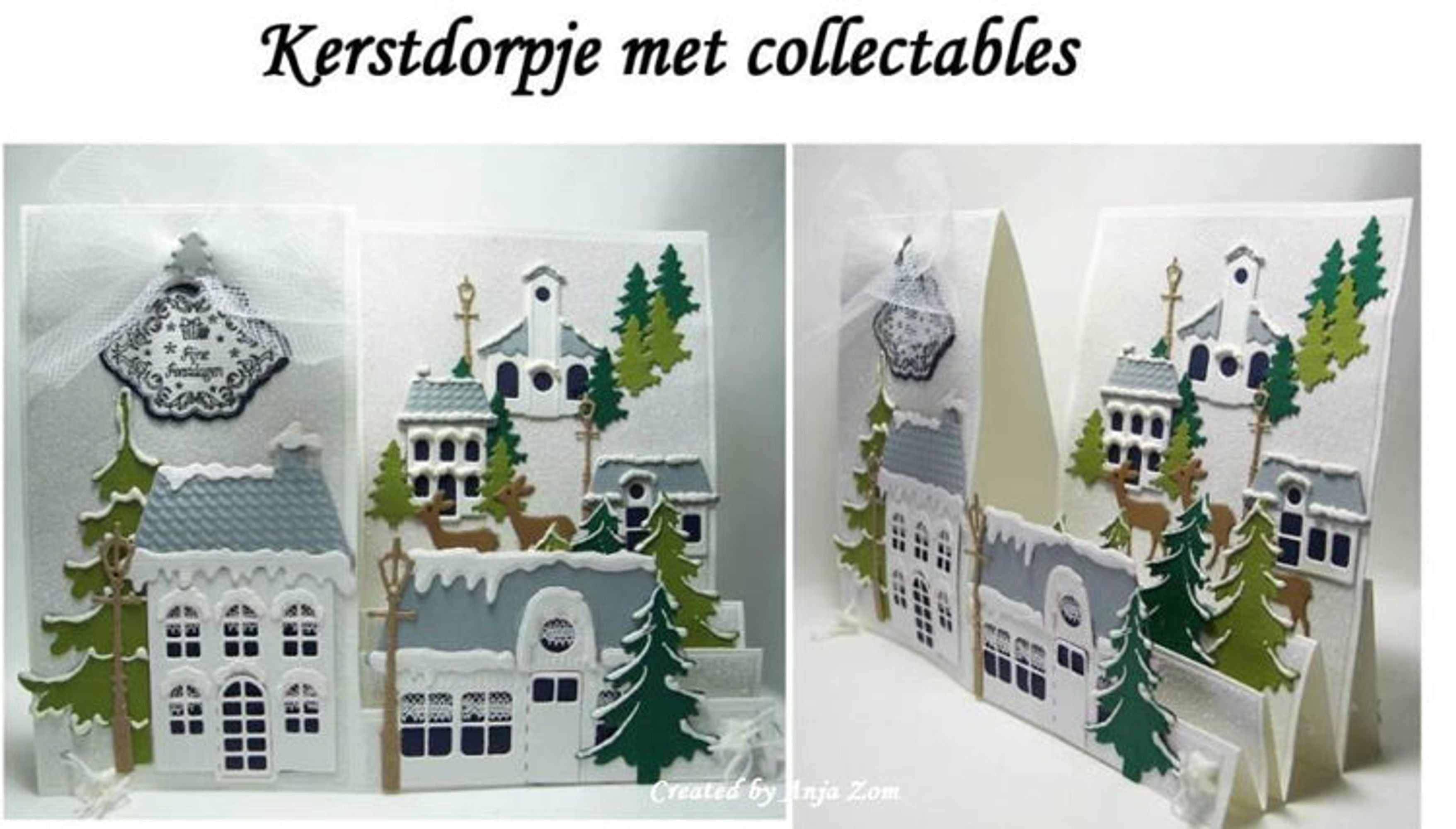 Marianne Design: Collectables Dies & Stamp Set - Xmas Village 2