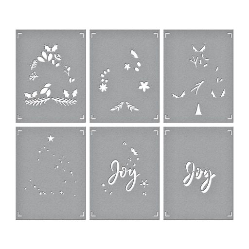 Layered Joy Tree Stencils from the Layered Christmas Stencils Collection