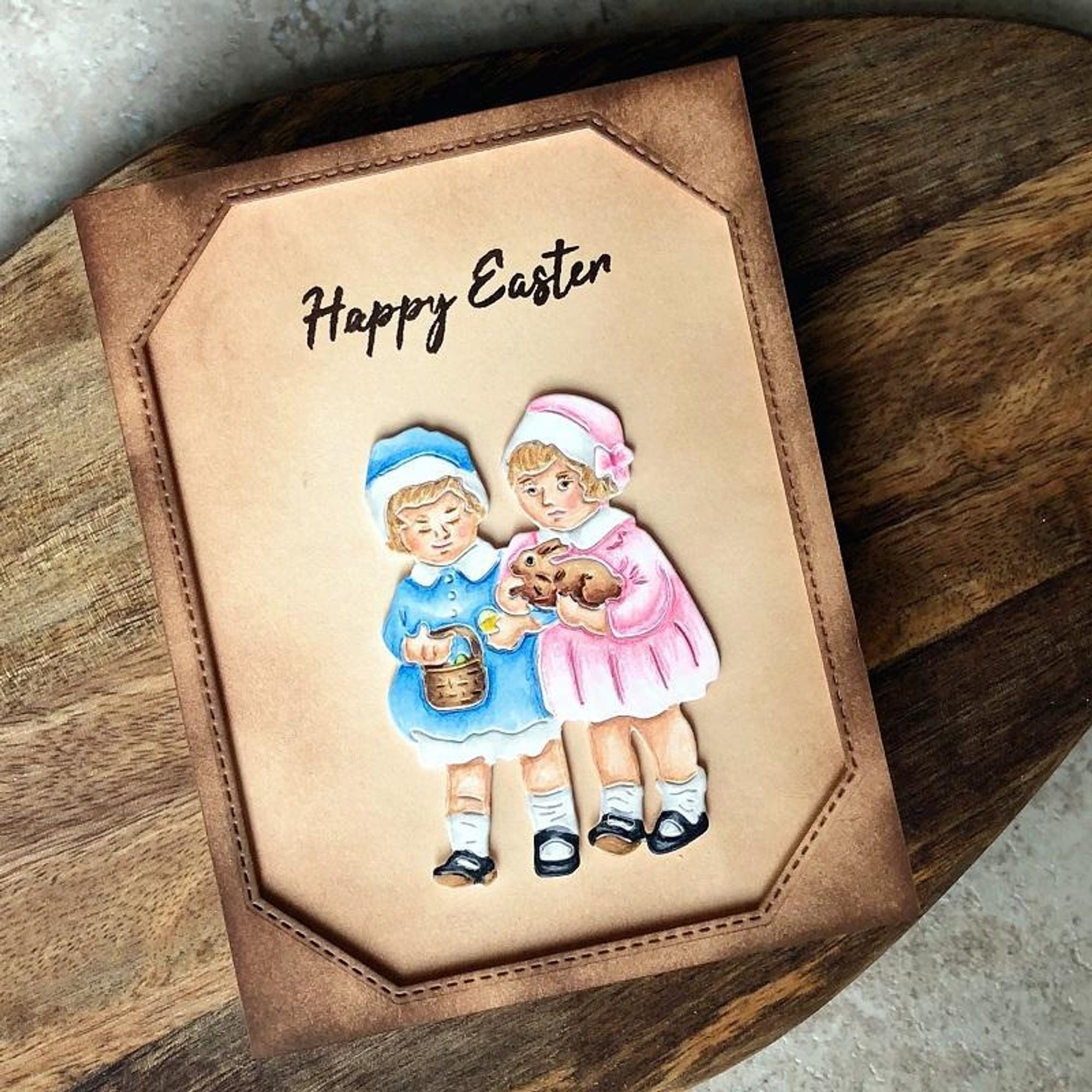 Frantic Stamper Precision Die - Vintage Easter Children