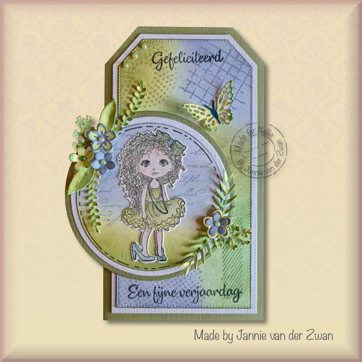 Nellie's Choice Texture Clear Stamp Writing